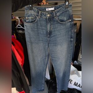 Zara Straight Leg Blue Jeans